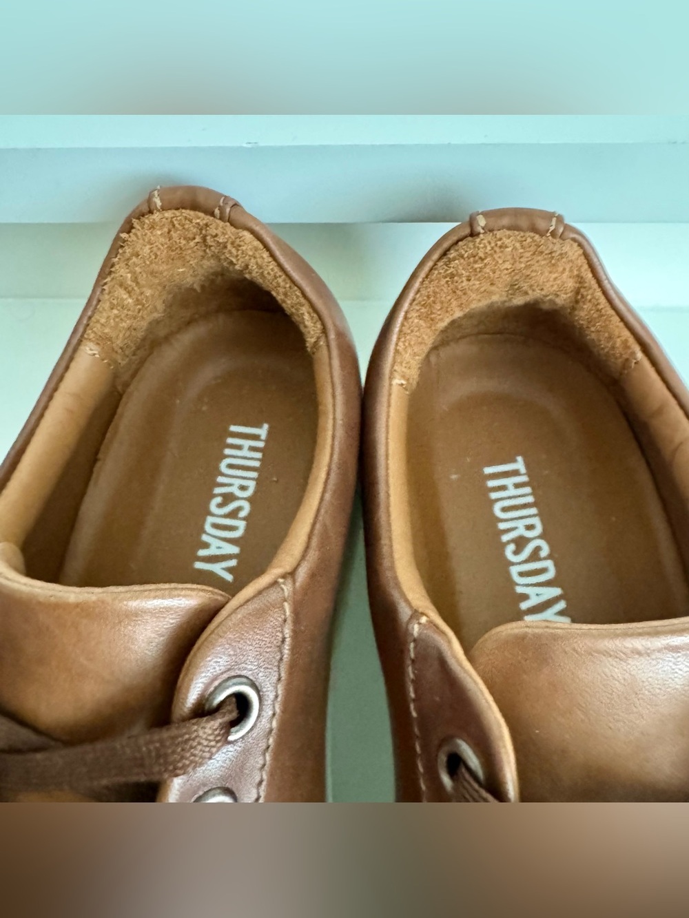 Thursday Everyday Leather Sneakers Women 10.5 Men 9 - Clean AF - Brown Low Top - Picture 9 of 15